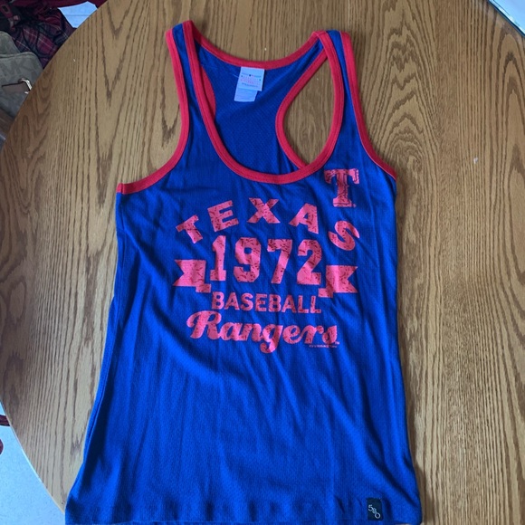 Texas Rangers Baseball Racerback Tank Large - Picture 1 of 4